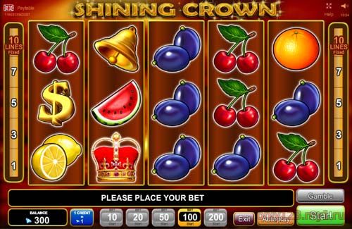Shining Crown slot features